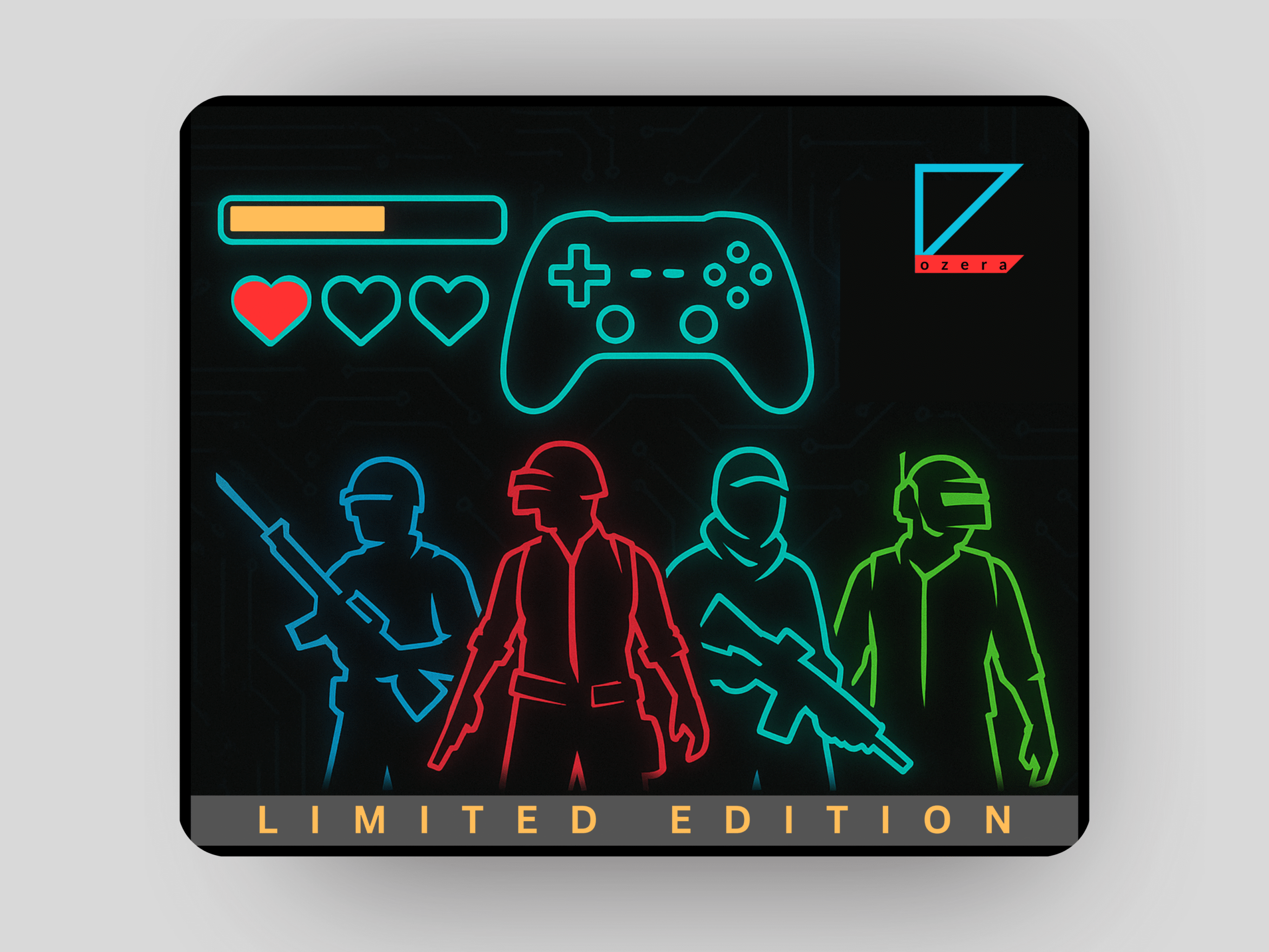 Neon Strike – Tactical Gamer Mousepad