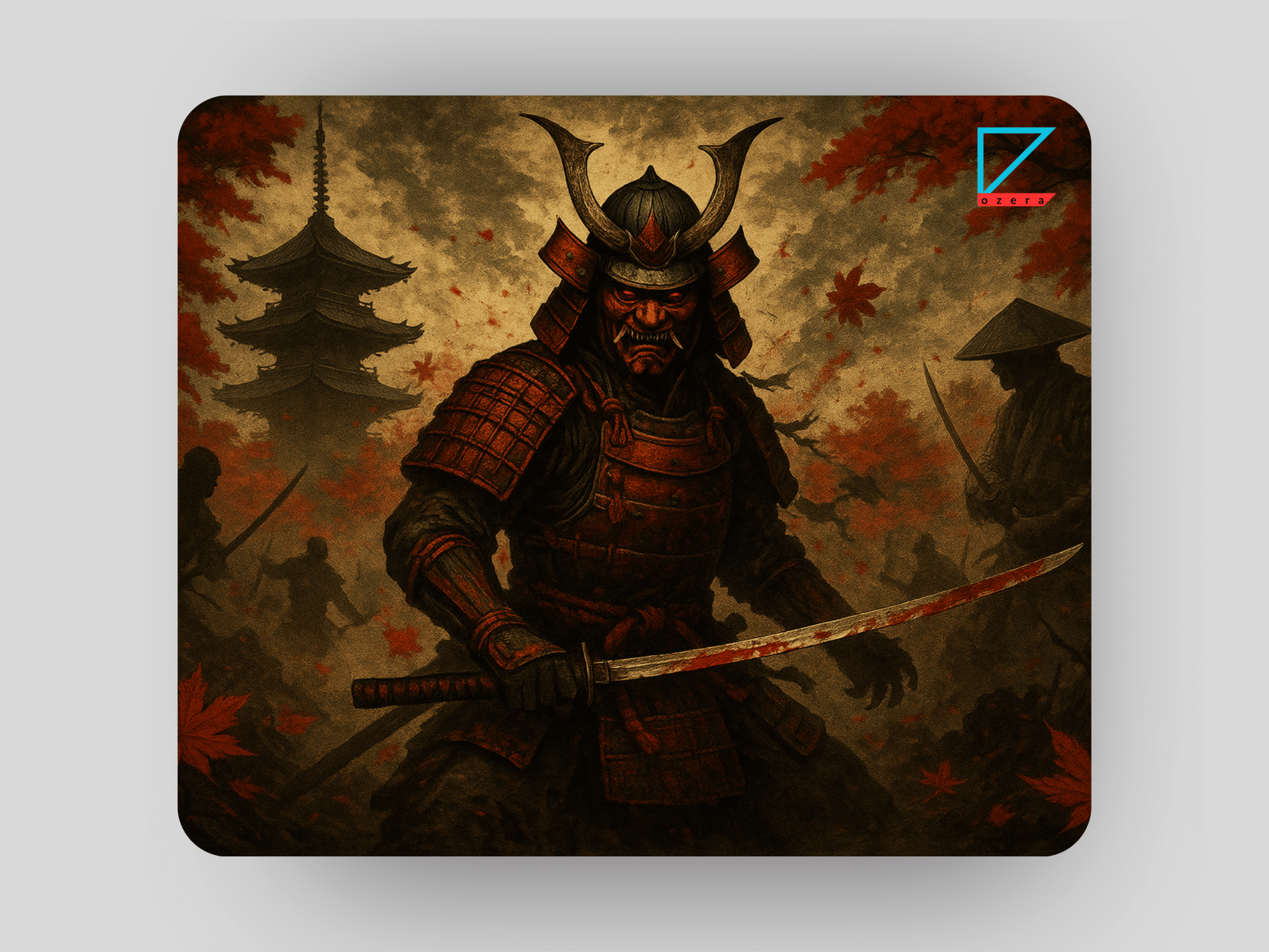 4 Crimson Ronin – Samurai Battle Mousepad