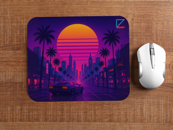 6 Turbo Sunset – Retro Drive Mousepad
