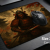 Crimson Oni Samurai Mousepad
