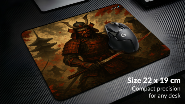 Crimson Oni Samurai Mousepad