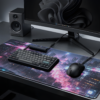 3 Neon Rain Cyber City Mousepad