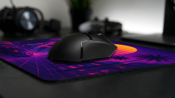 Synthwave Sunset Drive Mousepad