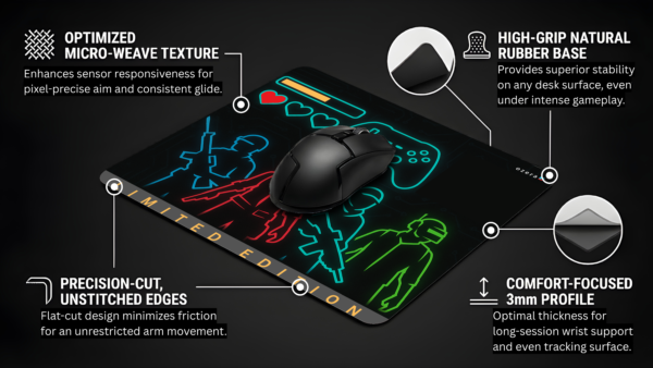 Neon Strike Tactical Gamer Mousepad